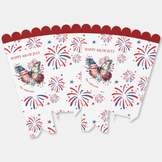 七月四日の愛護花火の苗字 フェイバーボックス (見開き)