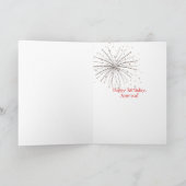 七月四日ひげ中国のなし犬 カード (内部)