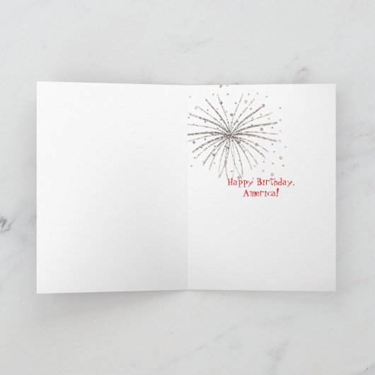 七月四日ひげ中国のなし犬 カード (内部)