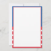 七月四日祭り、独立記念日 招待状 (裏面)