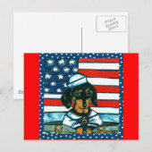 七月四日 ドイツ狆 ポストカード (正面/裏面)