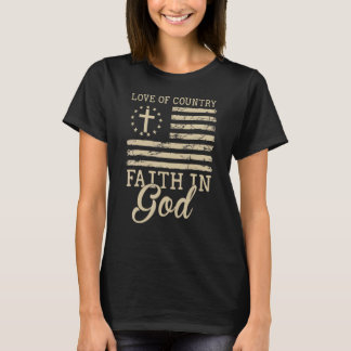 七月4日の神への国の愛 Tシャツ