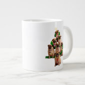 七枚のパグ ジャンボコーヒーマグカップ (正面右)