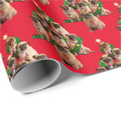 七枚のパグ ラッピングペーパー (ロールコーナー)