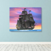 七海の黒帆 キャンバスプリント (インサイチュ (ウッドフロア))