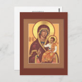 七湖の神の母祈りの言葉カード ポストカード (正面/裏面)