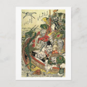 七福神北斎ファインアート ポストカード (正面)