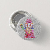 七福神/寿老人 缶バッジ (正面&裏面)