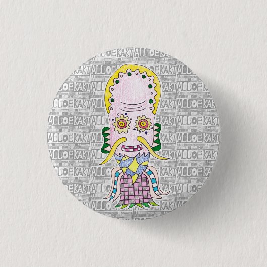 七福神/福禄寿 缶バッジ (正面)