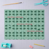 七羽が泳ぐクリスマスティッシュペーパー 薄葉紙 (クラフト)