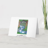 七羽の白鳥の群れ シーズンカード (裏面)