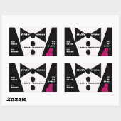 七語=幸せな結婚 – Yes 親愛 長方形シール (シート)