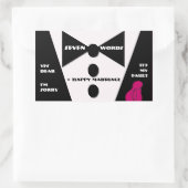 七語=幸せな結婚 – Yes 親愛 長方形シール (バッグ)