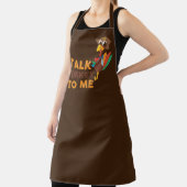 七面おもしろい鳥の言葉で芸術の感謝ユニセックス祭 エプロン (インサイチュ)