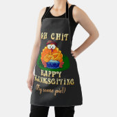 七面おもしろい鳥は感謝祭だと気付く!カスタム エプロン (インサイチュ)