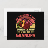 七面お気に入りの鳥おじいちゃん ポストカード (正面/裏面)