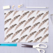 七面パターン（の模様が）ある鳥 |感謝祭のテーマ 薄葉紙 (クラフト)