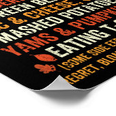 七面鳥おもしろいの肉汁 ポスター (角)