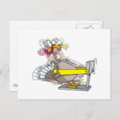 七面鳥おもしろい感謝祭ダイエット漫画 シーズンポストカード (正面/裏面)