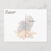 七面鳥かぼちゃ感謝祭はがき ポストカード (裏面)