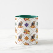 七面鳥かぼちゃ感謝祭マグカップ マグカップ (中央)