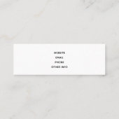 七面鳥とかかし感謝祭パターン スキニー名刺 (裏面)