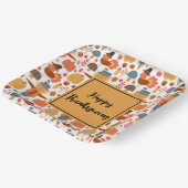 七面鳥とかかし感謝祭パターン ペーパープレート (傾斜あり)