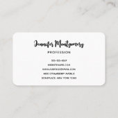 七面鳥とかかし感謝祭パターン 名刺 (裏面)