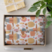 七面鳥とかかし感謝祭パターン 薄葉紙 (ギフト)