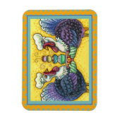 七面鳥と全てのフィクシン、感謝おもしろいの鳥 マグネット (縦)