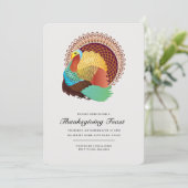 七面鳥と感謝祭の宴 招待状 (スタンド正面)