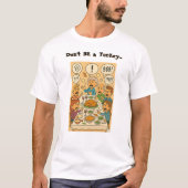 七面鳥になるな Tシャツ (正面)