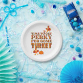 七面鳥のための感謝祭パーキー ペーパープレート (パーティー)