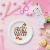 七面鳥のための感謝祭パーキー ペーパープレート (パーティー)