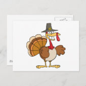 七面鳥のキャラクター ポストカード (正面/裏面)