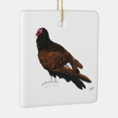 七面鳥のクリスマスオーナメント セラミックオーナメント (右)