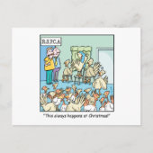 七面鳥のクリスマスマンガ シーズンポストカード (正面)