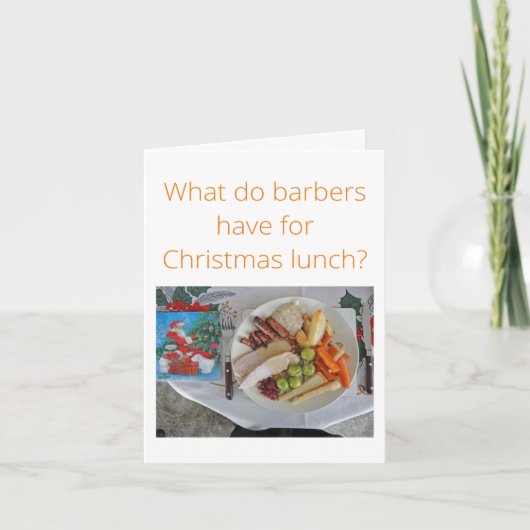 七面鳥のクリスマス カード (正面)