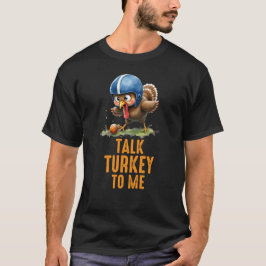 七面鳥のサンクスギビングの面白いフレーズ Tシャツ