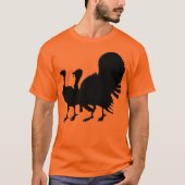 七面鳥のシルエット Tシャツ (正面)
