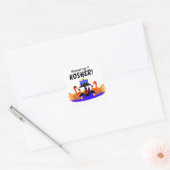 七面鳥のステッカーワイン スクエアシール (封筒)