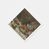 「七面鳥のパイと一緒に生きる」紙カスタムナプキン スタンダードカクテルナプキン (角)
