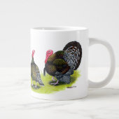 七面鳥のブロッド・ブロンズ ジャンボコーヒーマグカップ (右)