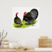 七面鳥のブロッド・ブロンズ ポスター (キッチン)