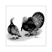 七面鳥のブロッド・ブロンズ ラバースタンプ (インプリント)