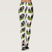 七面鳥のブロッド・ブロンズ レギンス (裏面)