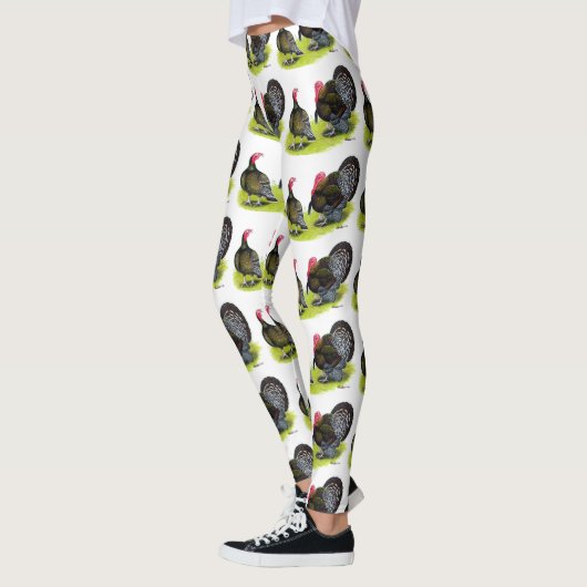 七面鳥のブロッド・ブロンズ レギンス (左)