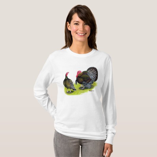 七面鳥のブロッド・ブロンズ Tシャツ (正面フル)