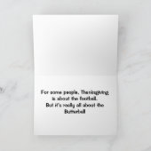 ***七面鳥の丸焼き***、感謝祭のフットボールじゃないよ! カード (内部)