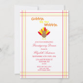 七面鳥の友情をぐらつかせるまで食べる 招待状 (正面)